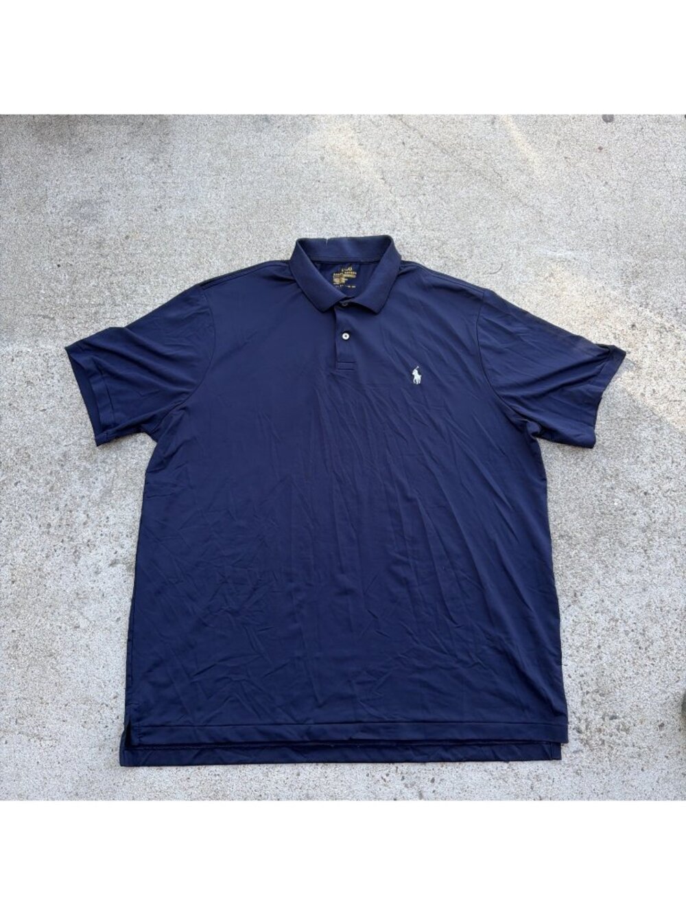 Polo Talph Lauren Performance Men’s Golf Polo Small Pony Navy Blue Size XL